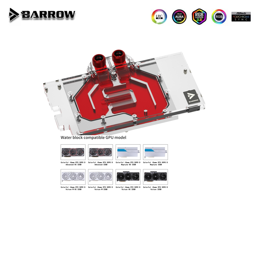 Rtx 5090 32Gb - Barrow GPU-blok voor kleurrijke iGame RTX